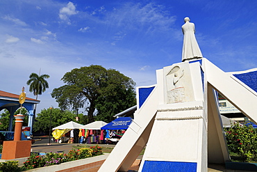 Central Plaza, Corinto City, Chinandega Province, Nicaragua, Central America