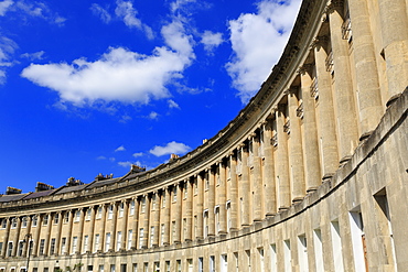 Royal Crescent, City of Bath, UNESCO World Heritage Site, Somerset, England, United Kingdom, Europe