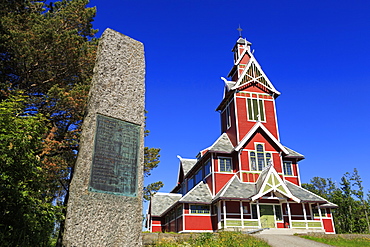 Buksnes Stave Church, Gravdal Village, Lofoten Islands, Nordland County, Arctic, Norway, Scandinavia, Europe