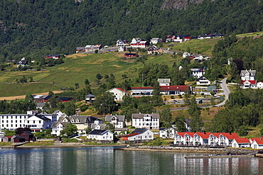 Skjolden Village, Sognefjord, Sogn og Fjordane County, Norway, Scandinavia, Europe