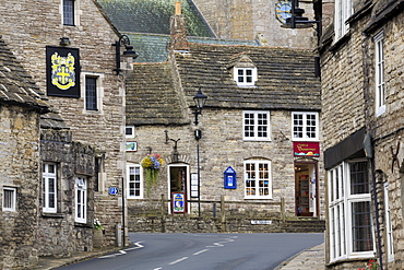 Village Square, Corfe Castle, Isle of Purbeck, Dorset, England, United Kingdom, Europe