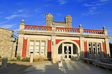 Durlston Castle, Swanage Town, Isle of Purbeck, Dorset, England, United Kingdom, Europe