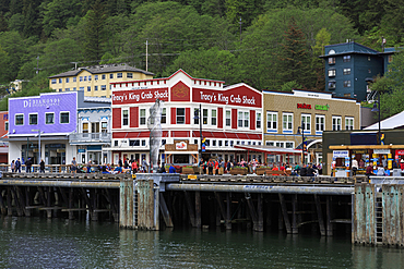 Cruise ship dock, Juneau, Alaska, United States of America, North America