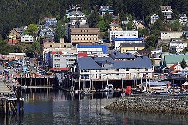 Thomas Basin boat harbor, Ketchikan, Alaska, United States of America, North America