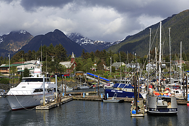 Small Boat Marina, Sitka, Alaska, United States of America, North America