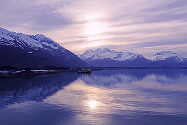 Sunrise, Valdez, Prince William Sound, Alaska, United States of America, North America