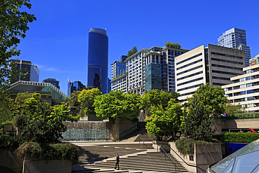 Robson Square, Vancouver City, British Columbia, Canada, North America