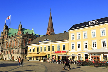 Town Hall in Stortorget Square, Old Town, Malmo, Skane County, Sweden, Scandinavia, Europe