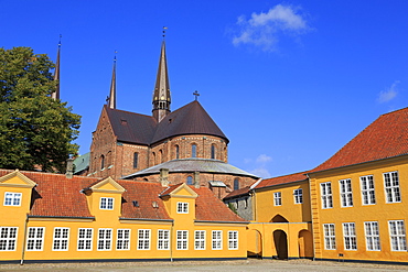 Roskilde Palace and Cathedral, Roskilde, Zealand, Denmark, Scandinavia, Europe