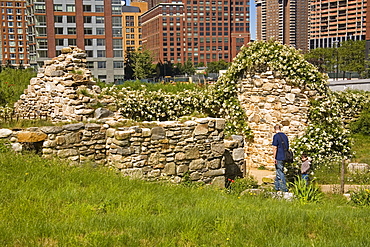 Irish Hunger Memorial, Battery City, Lower Manhattan, New York City, New York, United States of America, North America