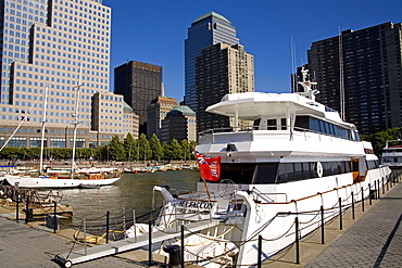 North Cove Yacht Harbor, World Financial Center, New York City, New York, United States of America, North America