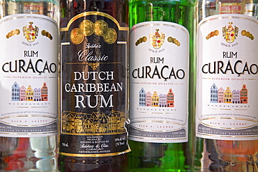 Curacao Rum Bottles, Willemstad, Curacao, Netherlands Antilles, West Indies, Caribbean, Central America 