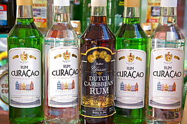 Curacao Rum Bottles, Willemstad, Curacao, Netherlands Antilles, West Indies, Caribbean, Central America 