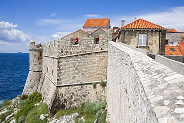 City Walls, Dubrovnik, Dalmatia, Croatia, Europe