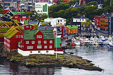 Historic Tinganes district, City of Torshavn, Faroe Islands, Kingdom of Denmark, Europe