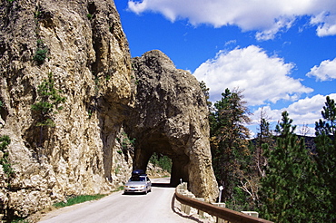 Tunnel, Needles Highway Scenic Drive, Custer State Park, South Dakota, United States of America, North America