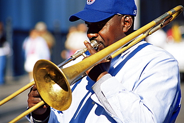 Musician, Jackson Square, New Orleans, Louisiana, United States of America, North America