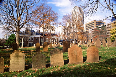 The ancient burying ground, Hartford, Connecticut, New England, United States of America, North America