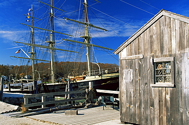 Mystic Seaport village, Connecticut, New England, United States of America, North America