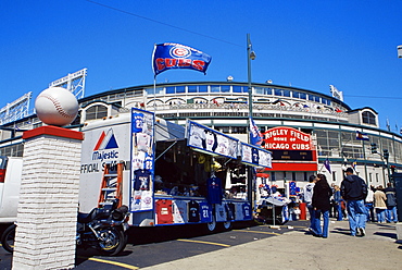 Wrigley Field, baseball stadium, Chicago, Illinois, United States of America, North America