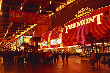 Fremont Street, Downtown, Las Vegas, Nevada, United States of America, North America