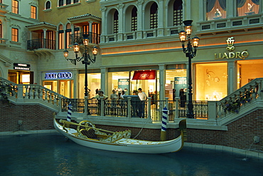 Grand Canal shops in Venetian Hotel, Las Vegas, Nevada, United States of America, North America