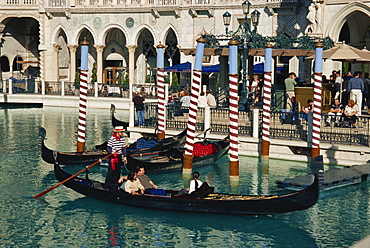 Gondolas, Venetian Resort and Casino, Las Vegas, Nevada, United States of America, North America