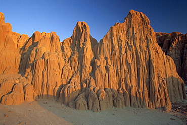 Moonrise, Cathedral Gorge State Park, Panaca, Nevada, United States of America, North America