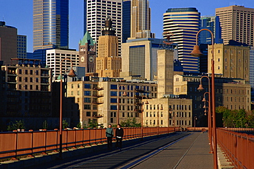 Stone Arch Bridge, Minneapolis, Minnesota, United States of America, North America