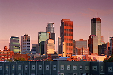 City skyline, Minneapolis, Minnesota, United States of America, North America