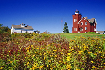 Two Harbors lighthouse, city of Two Harbors, Lake Superior, Minnesota, United States of America, North America