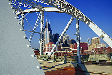 Shelby Street Pedestrian Bridge, Nashville, Tennessee, United States of America, North America