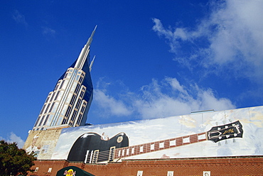 Hard Rock cafe and Bell South Tower, Nashville, Tennessee, United States of America, North America