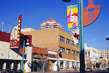 Central Avenue, Route 66, Downtown Albuquerque, New Mexico, United States of America, North America