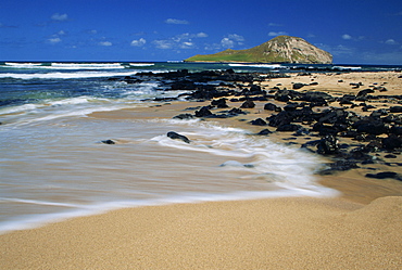 Makapuu Beach Park and Rabbit Island, Oahu island, Hawaii, United States of America, Pacific, North America