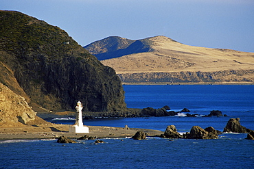 New Pencarrow lighthouse, Wellington Harbour, North Island, New Zealand, Pacific