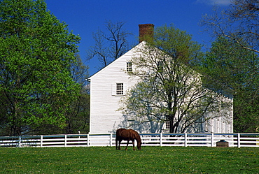 Meeting House, Shaker village of Pleasant Hill, Lexington area, Kentucky, United States of America, North America