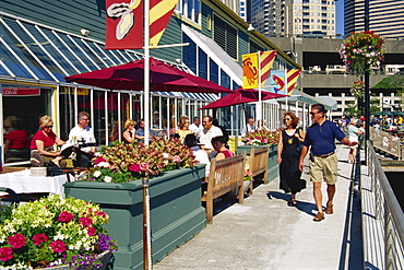 Dining at Pier 56, Seattle, Washington state, United States of America, North America