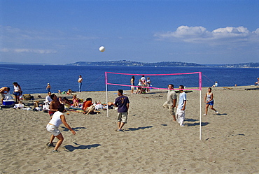 Alki Beach, West Seattle, Washington state, United States of America, North America