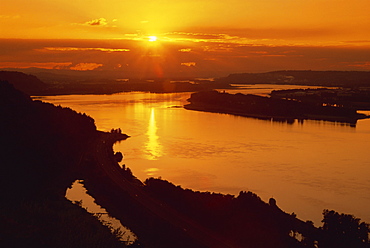 Crown Point Vista, Columbia River Gorge, Oregon, United States of America, North America