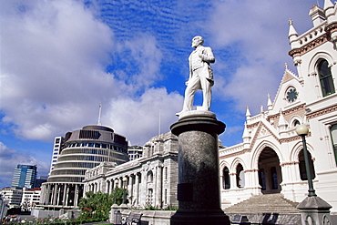 John Ballance statue, Parliament grounds, Wellington, North Island, New Zealand, Pacific