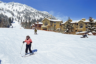 Skiing, Teton Village Resort, Jackson Hole, Grand Teton National Park, Wyoming, United States of America, North America