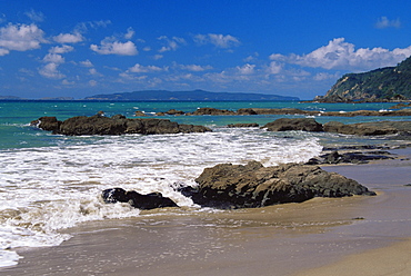 Rings Beach, Kuaotunu Bay, Coromandel Peninsula, North Island, New Zealand, Pacific