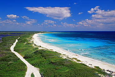 Coastline of Punta Sur Park, Cozumel Island, Quintana Roo state, Mexico, North America