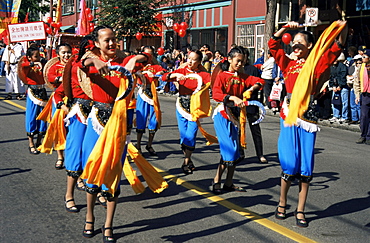 Celebrations in Chinatown, Vancouver, British Columbia, Canada, North America