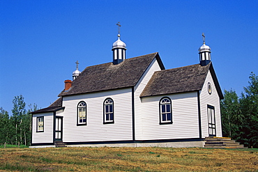 St. Nicholas church, Ukrainian Heritage Village, Greater Edmonton area, Alberta, Canada, North America