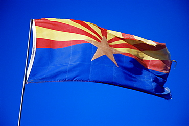 Arizona state flag, Arizona, United States of America, North America