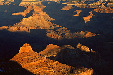 Dawn at Yaki Point Overlook, South Rim, Grand Canyon, UNESCO World Heritage Site, Arizona, United States of America, North America