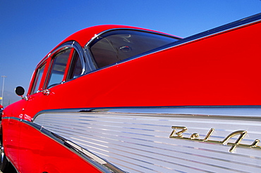 1957 Chevy Belair, 4 door, Los Angeles County Fairgrounds, Pomona, California, United States of America, North America