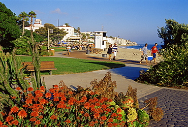 Laguna Beach boardwalk, Orange County, California, United States of America, North America